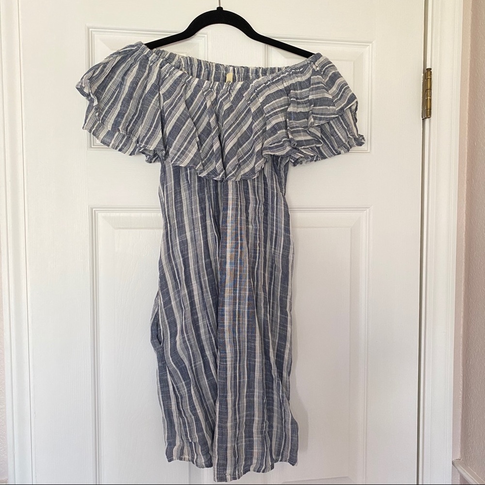 Blue Striped Dress